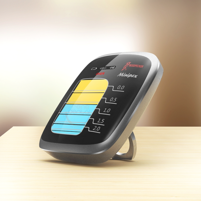 Localizador de ápices Minipex Woodpecker. El Localizador de ápices Minipex Woodpecker, es un dispositivo de soporte p...