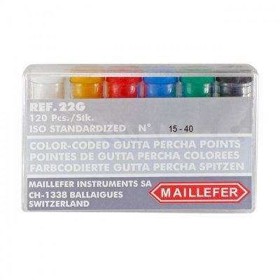 Conos de Gutapercha x 120 ud Mailleffer. Los Conos de Gutapercha x 120 ud Mailleffer actúan como obturadores de condu...