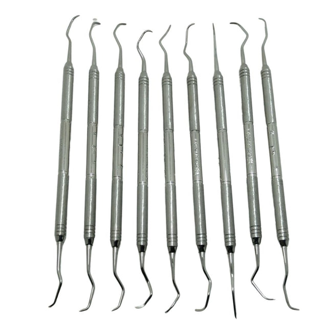 Curetas Periodoncia Kit x 9 Acero Specialized. Las Curetas Periodoncia Kit x 9 Acero Specialized son herramientas hab...