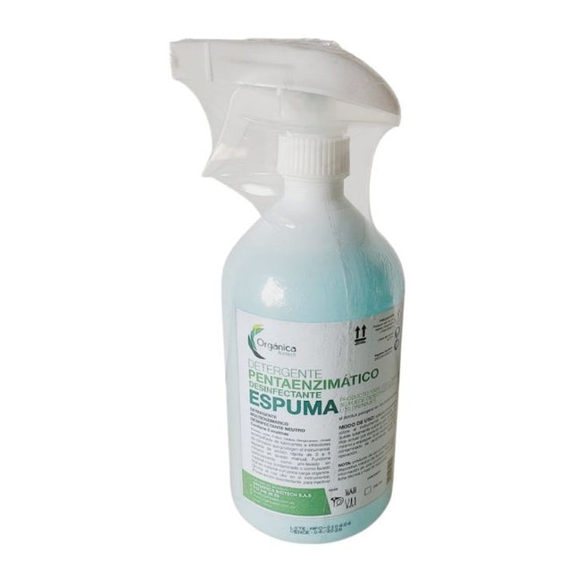 Detergente Pentaenzimatico en Espuma x 750 ml. Detergente multienzimatico desinfectante neutro – Contiene 6 enzimas (...