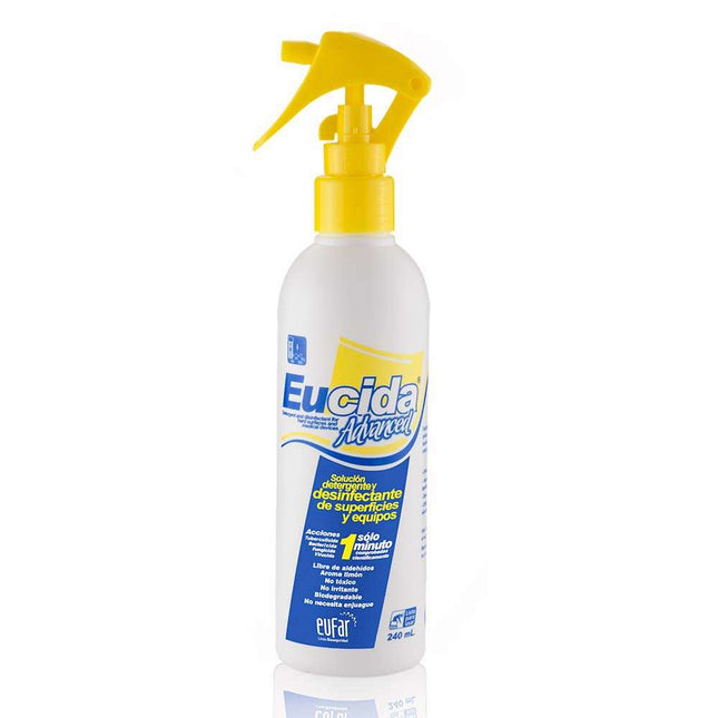 Eucida Advanced 240 Ml Eufar. Eucida Advanced 240 Ml Eufar Desinfectante dual a base de amonio cuaternario de 5ta Gen...