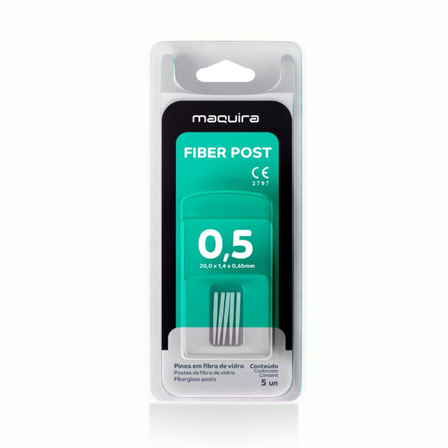 Postes De Fibra Maquira 0,5 Kit x 5Ud. Postes de fibra maquira indicados para reconstrucción de dientes que sufrieron...