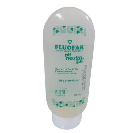 Fluofar Gel Ph Neutro x 200ml Eufar. El Fluofar Gel Ph Neutro, es un tratamiento tópico para profilaxis de la caries ...