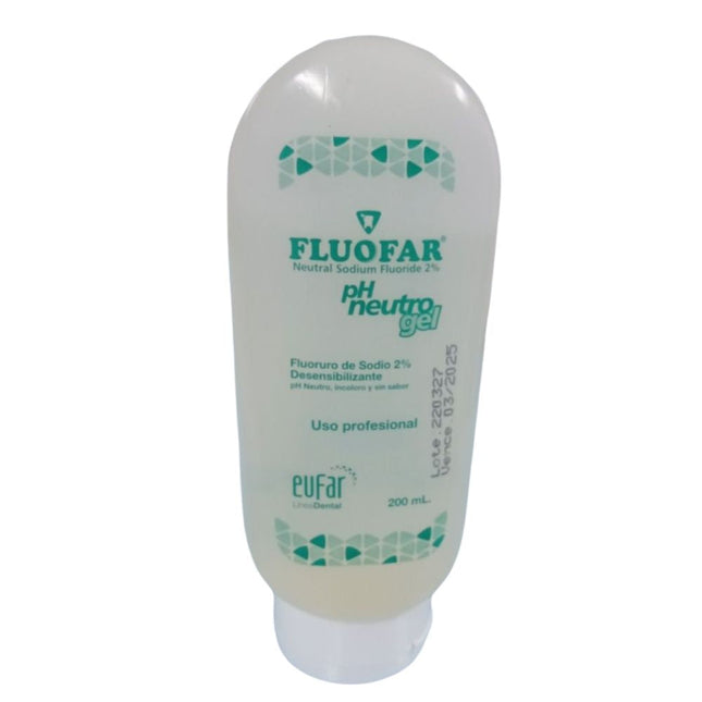 Fluofar Gel Ph Neutro x 200ml Eufar. El Fluofar Gel Ph Neutro, es un tratamiento tópico para profilaxis de la caries ...