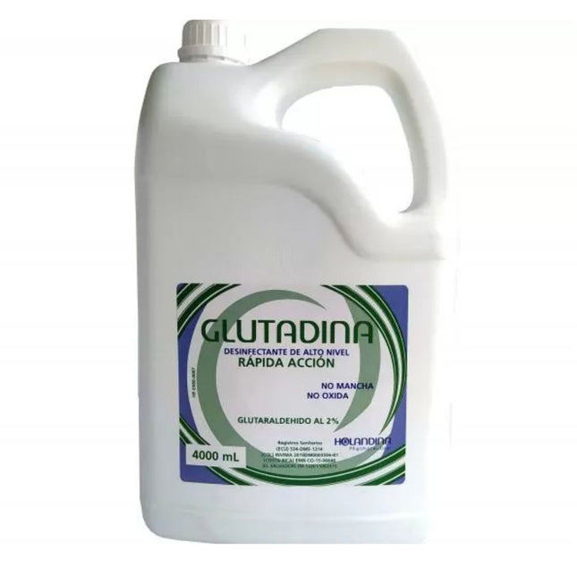 Glutadina Glutaraldehido Holandina x Galon. La Glutadina Glutaraldehido, Para desinfección 10 minutos, desinfección d...