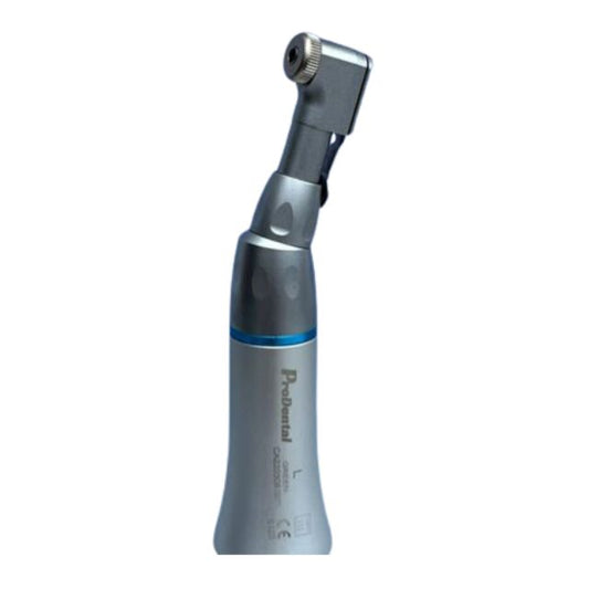 Contra Angulo Modelo Green L Prodental. El Contra Angulo Modelo Green L Prodental tiene un sistema de llave y es comp...