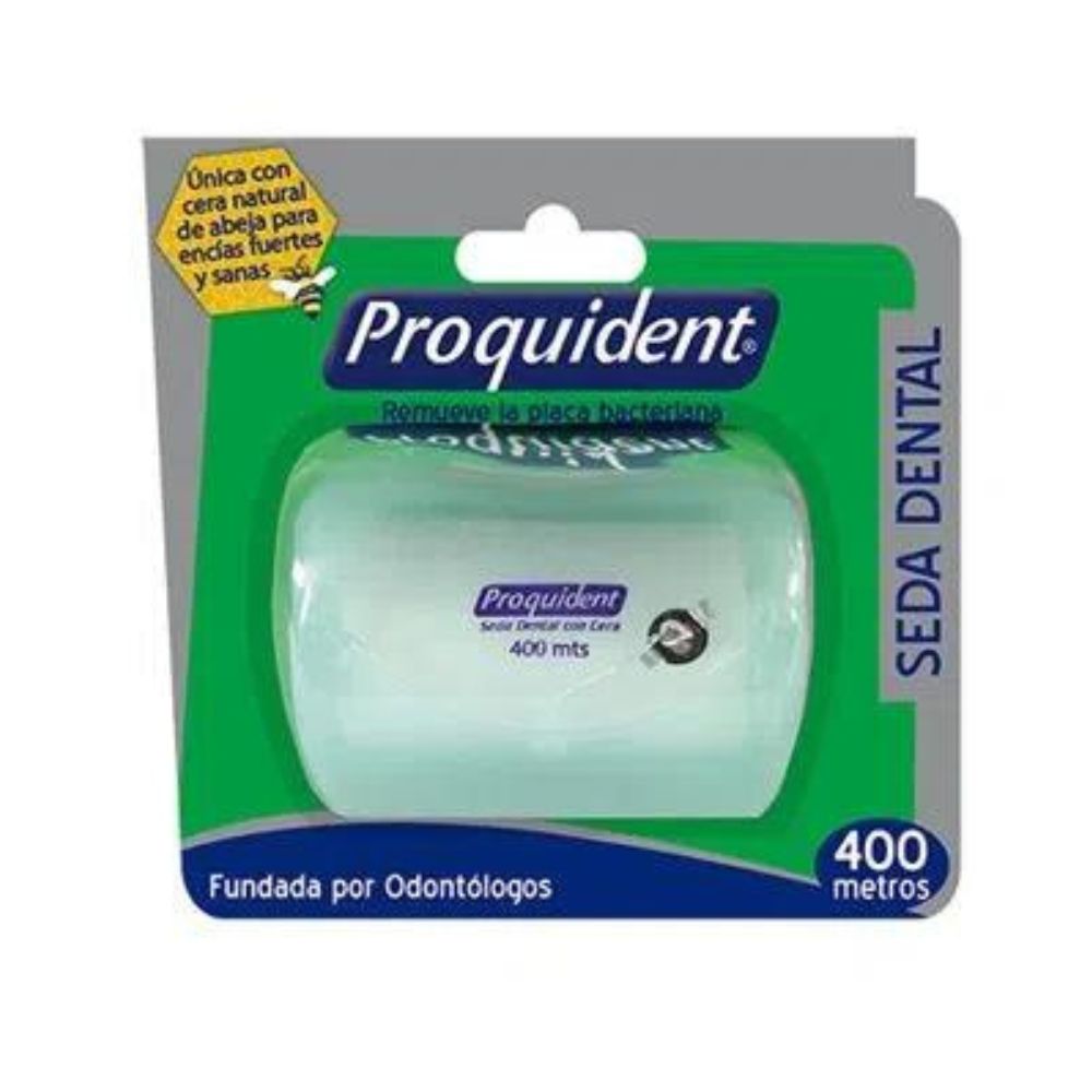 Seda Dental 400 Mt Proquident. Beneficios del uso de hilo o seda dental La función principal es eliminar la placa bac...
