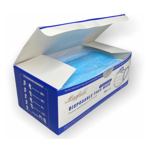 Tapabocas Desechables Mailfield Caja X 50 Ud. Tapabocas desechables caja actúan como una barrera protectora para evit...