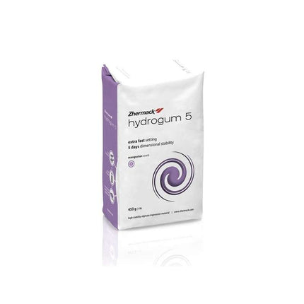 Alginato Hydrogum 5 x 450gr. El Alginato Hydrogum 5, Hydrogum5 es un alginato de fraguado extra rápido, con una consi...