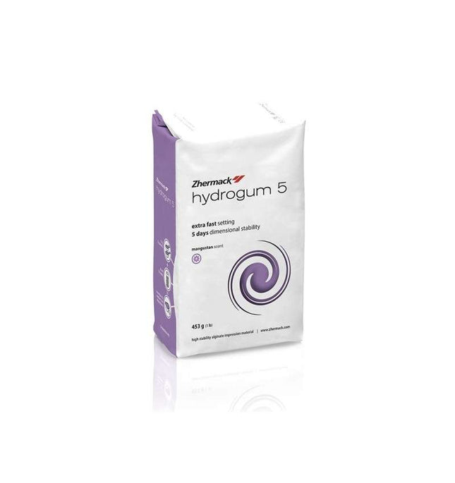 Alginato Hydrogum 5 x 450gr. El Alginato Hydrogum 5, Hydrogum5 es un alginato de fraguado extra rápido, con una consi...